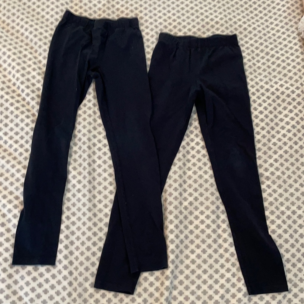 2 pairs girls size 10 Primary brand leggings